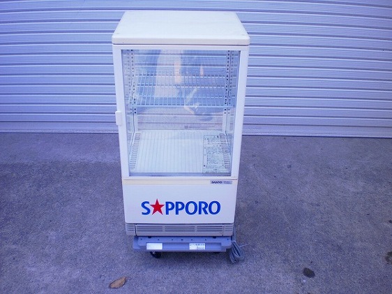 ☆冷蔵ショーケース・サンヨーSMR-SK72非売品・動作確認OK・中古美品 サンヨー冷蔵ショーケース 卓上 ドリンクケース 冷蔵庫 SMR-SK72 53L